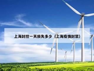 上海封控一天损失多少（上海疫情封禁）