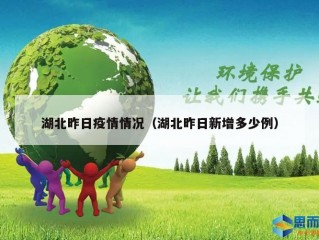 湖北昨日疫情情况（湖北昨日新增多少例）