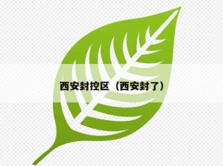 西安封控区（西安封了）